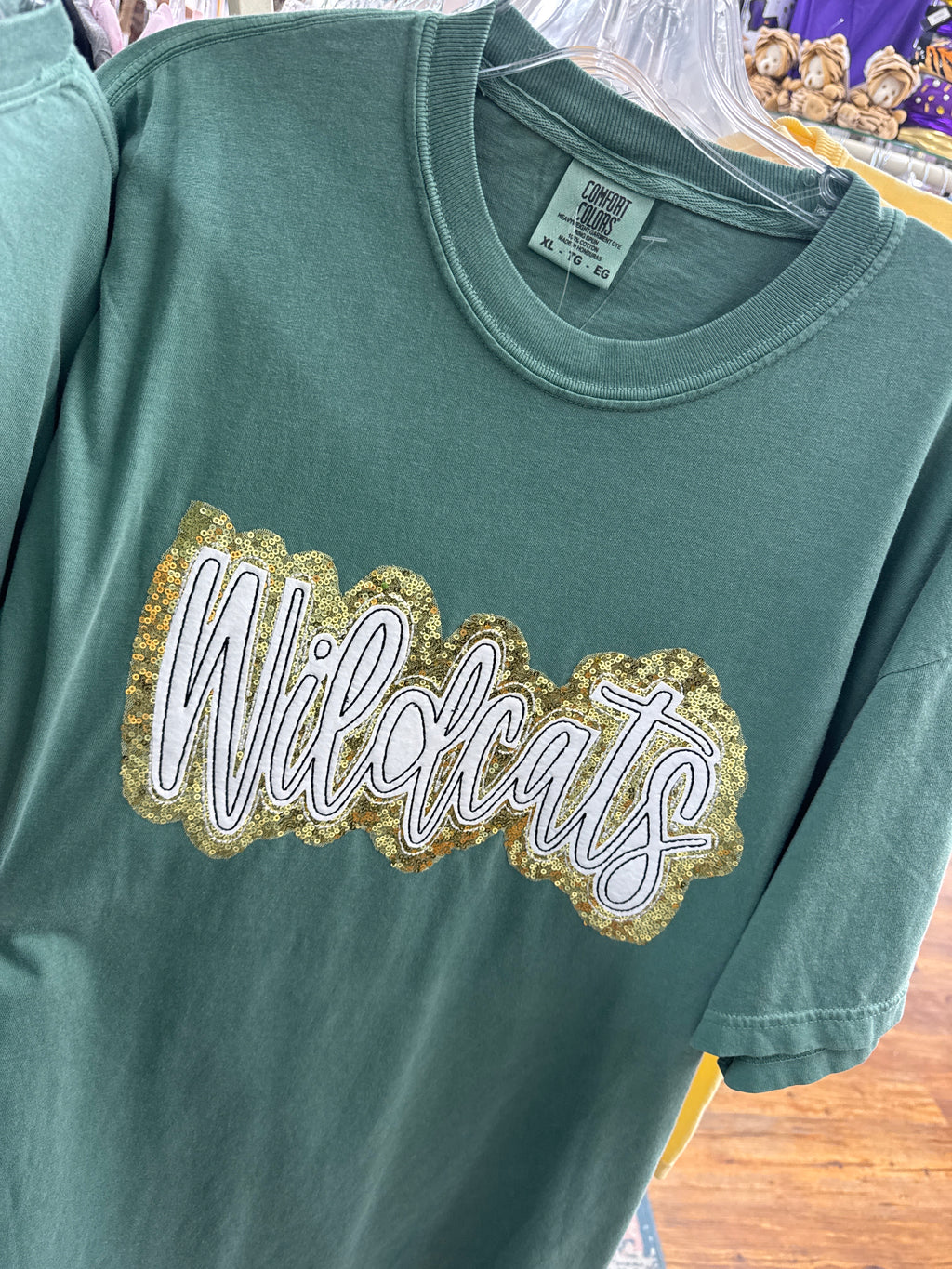 Glitter appliqué wildcats shirt