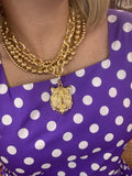 Chunky gold necklace set