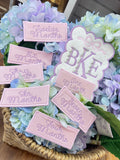 Monogramed Milestone card set