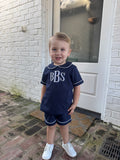 Boys collared short set - monogram included