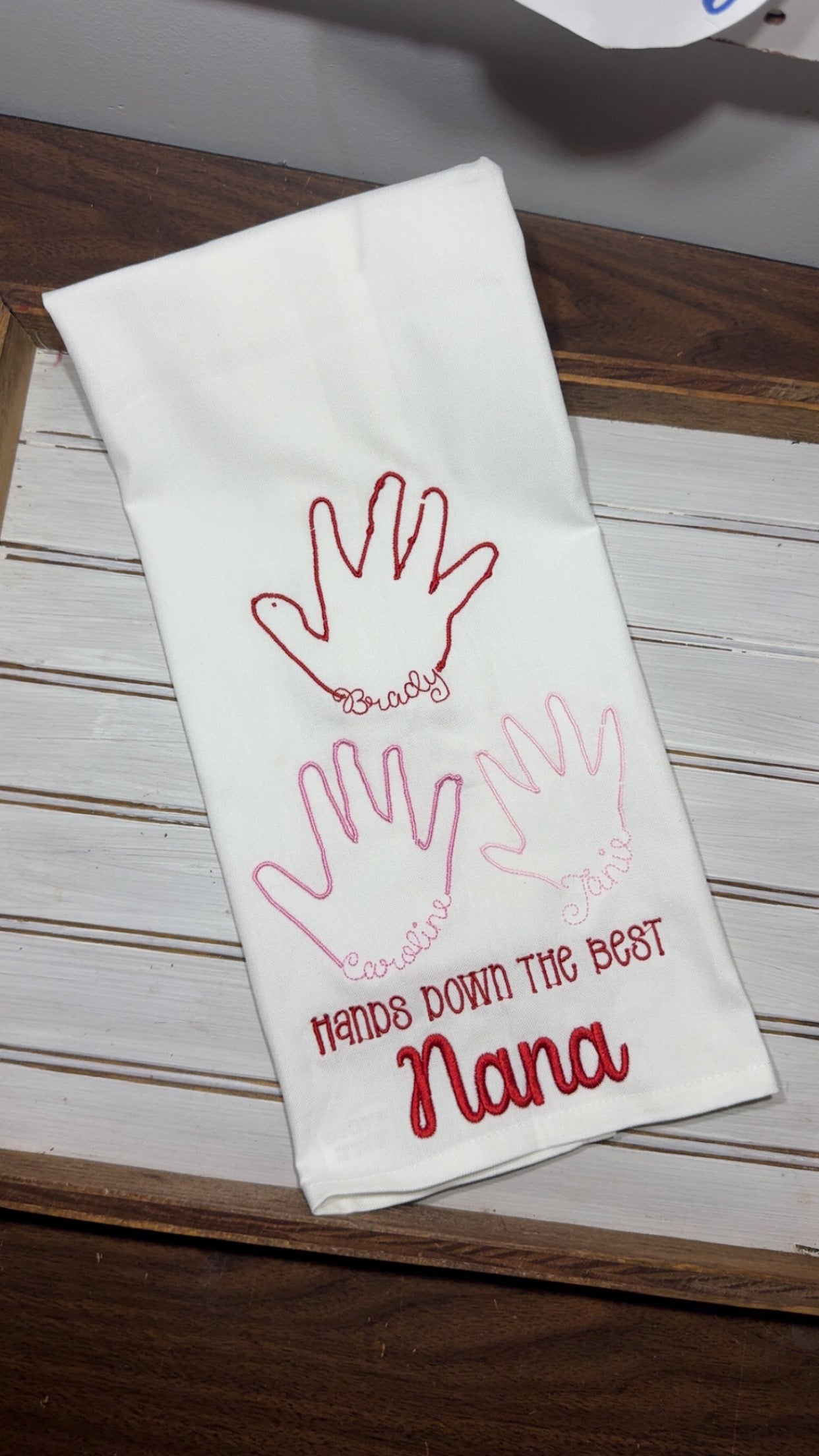 Personalized name kitchen towel