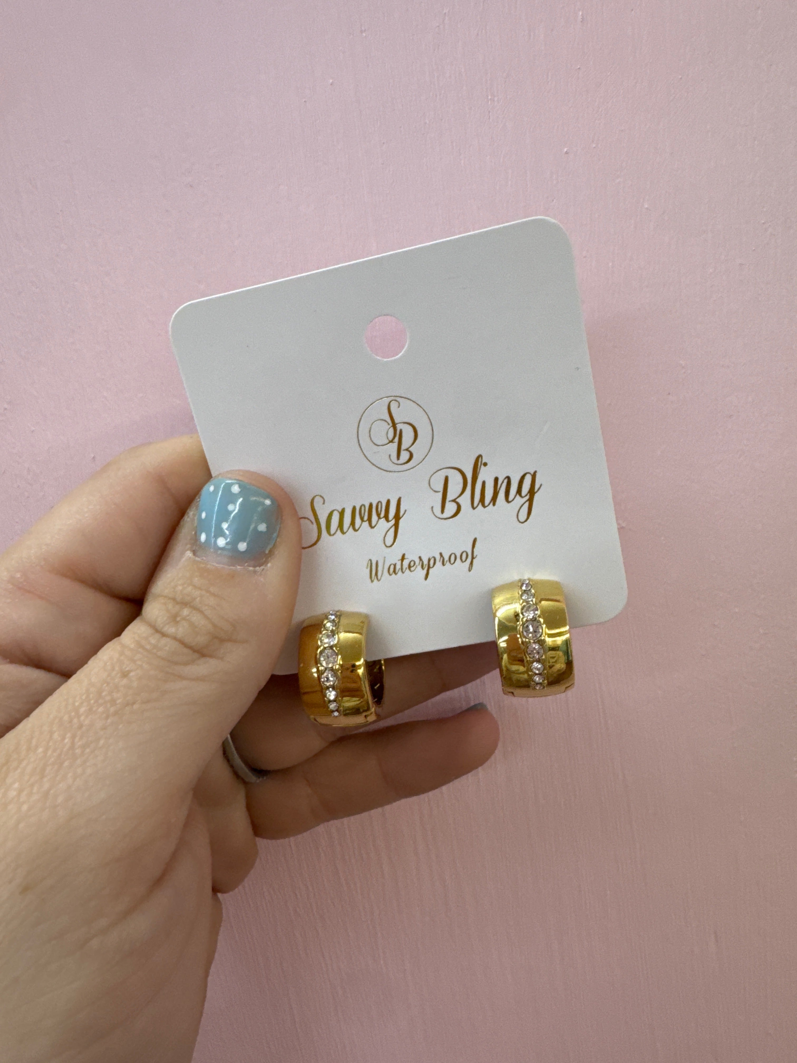 Savvy Bling Hoop Earrings!
