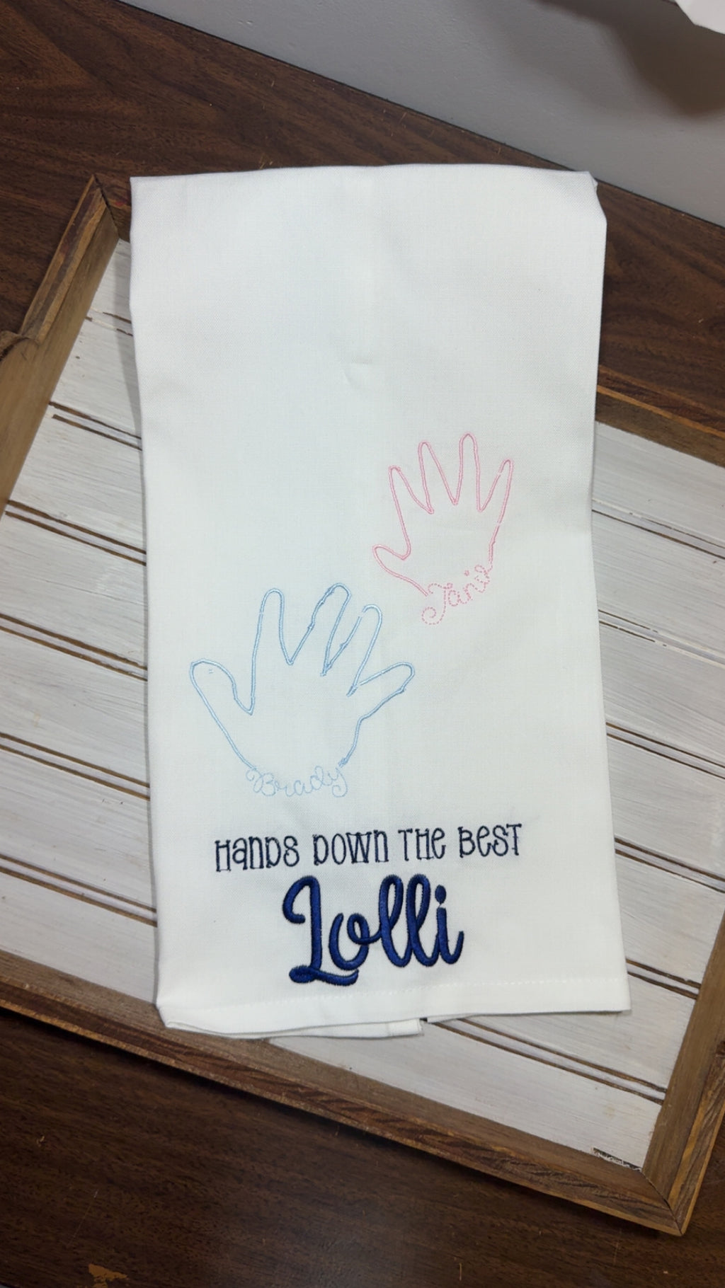 Personalized name kitchen towel