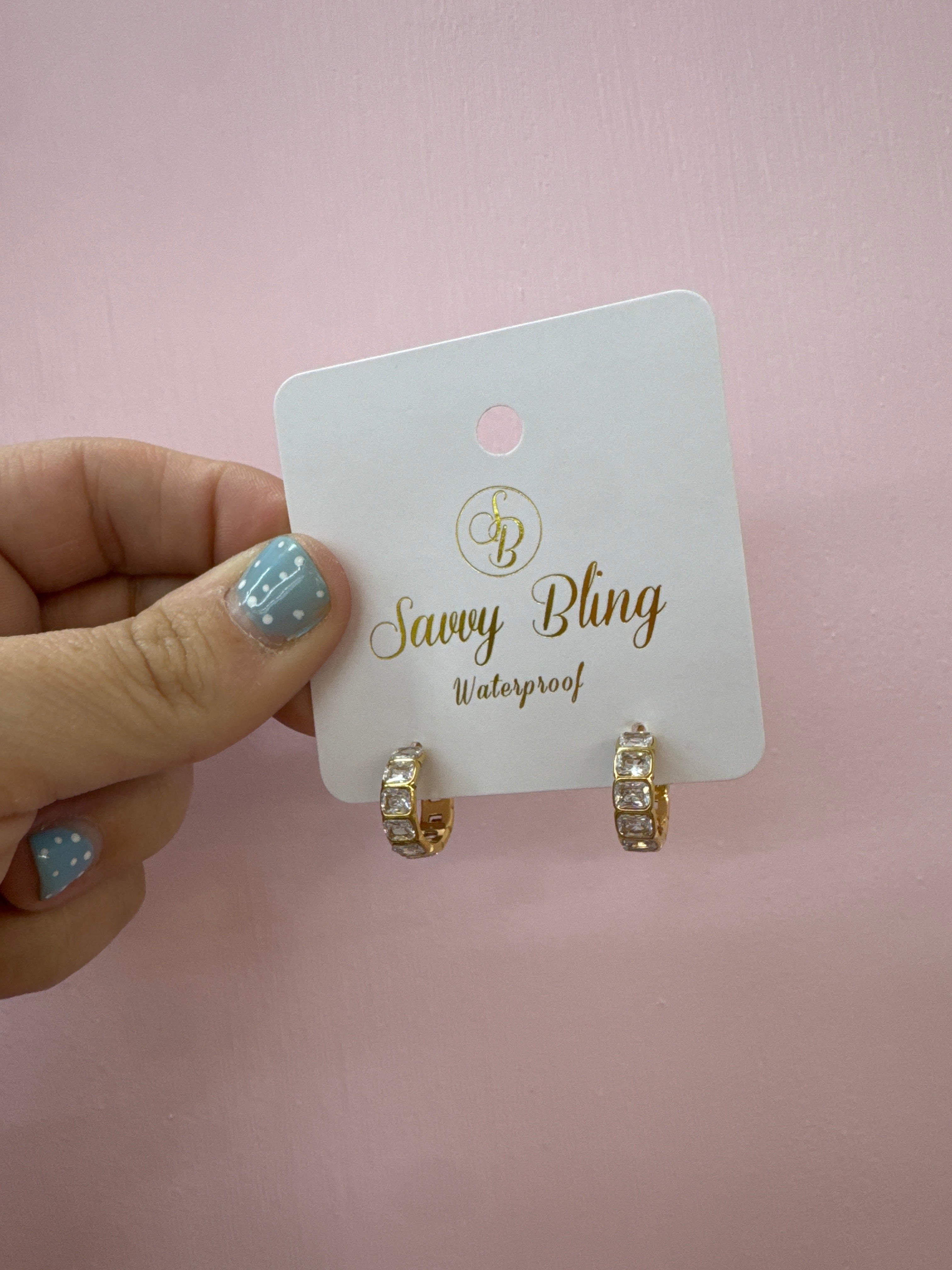 Savvy Bling Hoop Earrings!
