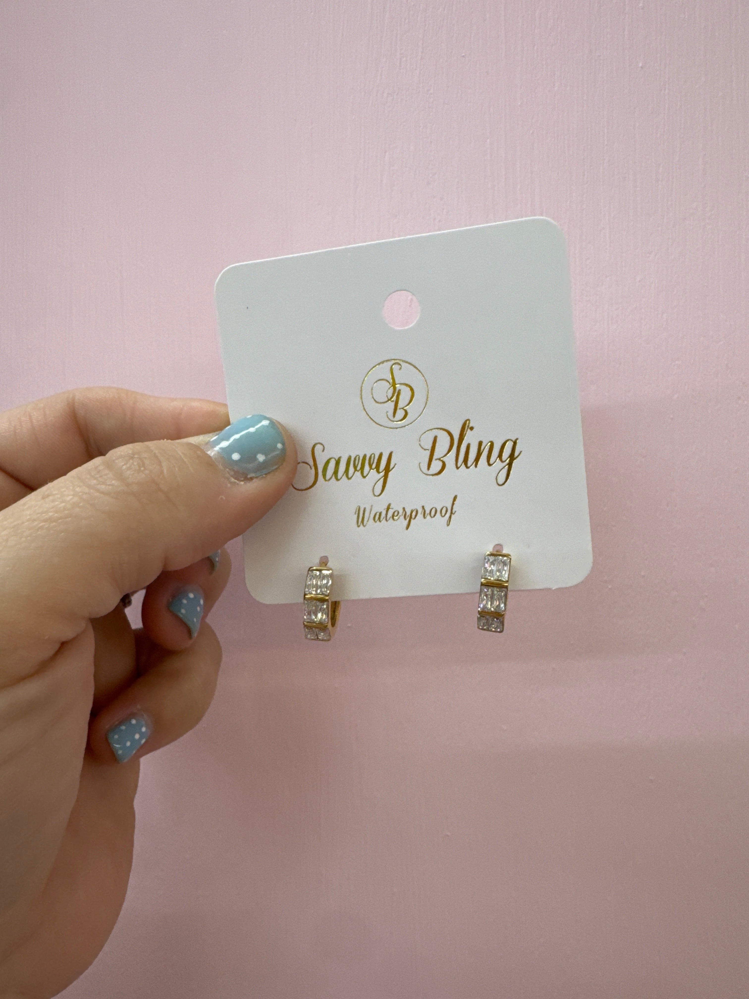 Savvy Bling Hoop Earrings!