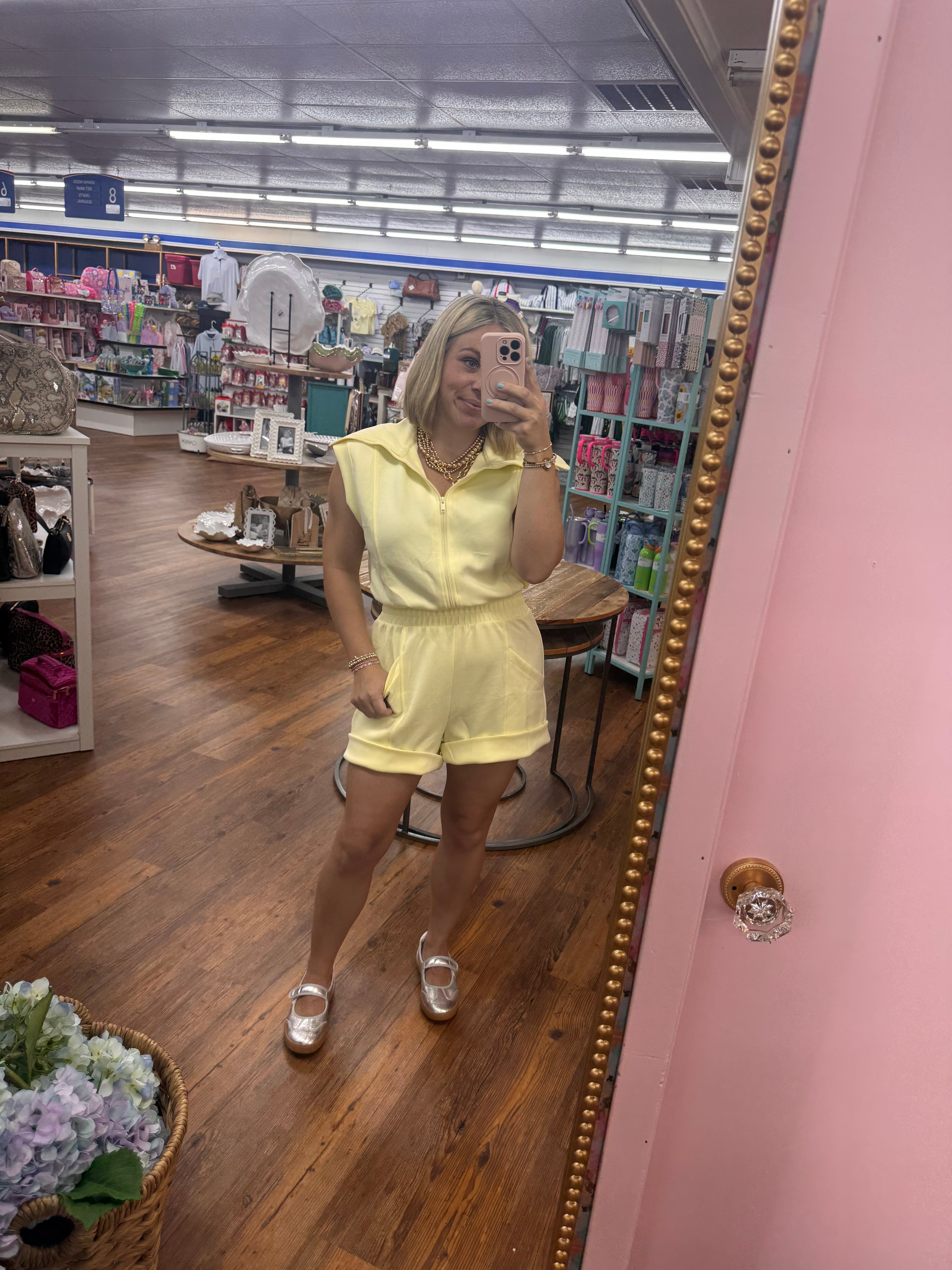 Yellow romper