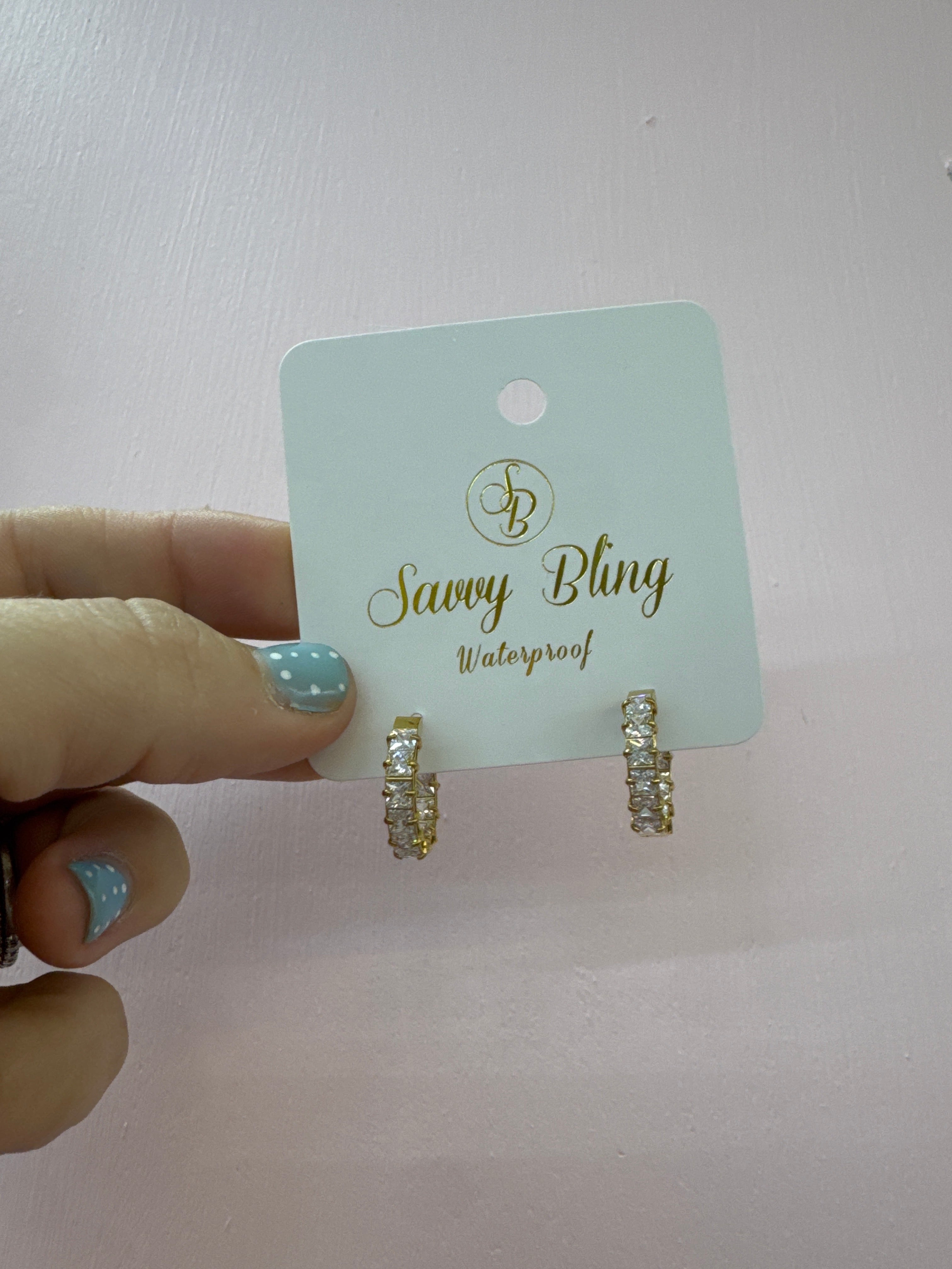 Savvy Bling Hoop Earrings!