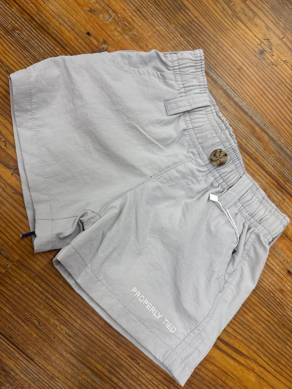 Properly tied SOLID mallard shorts
