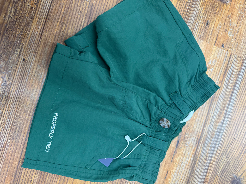 Properly tied SOLID mallard shorts