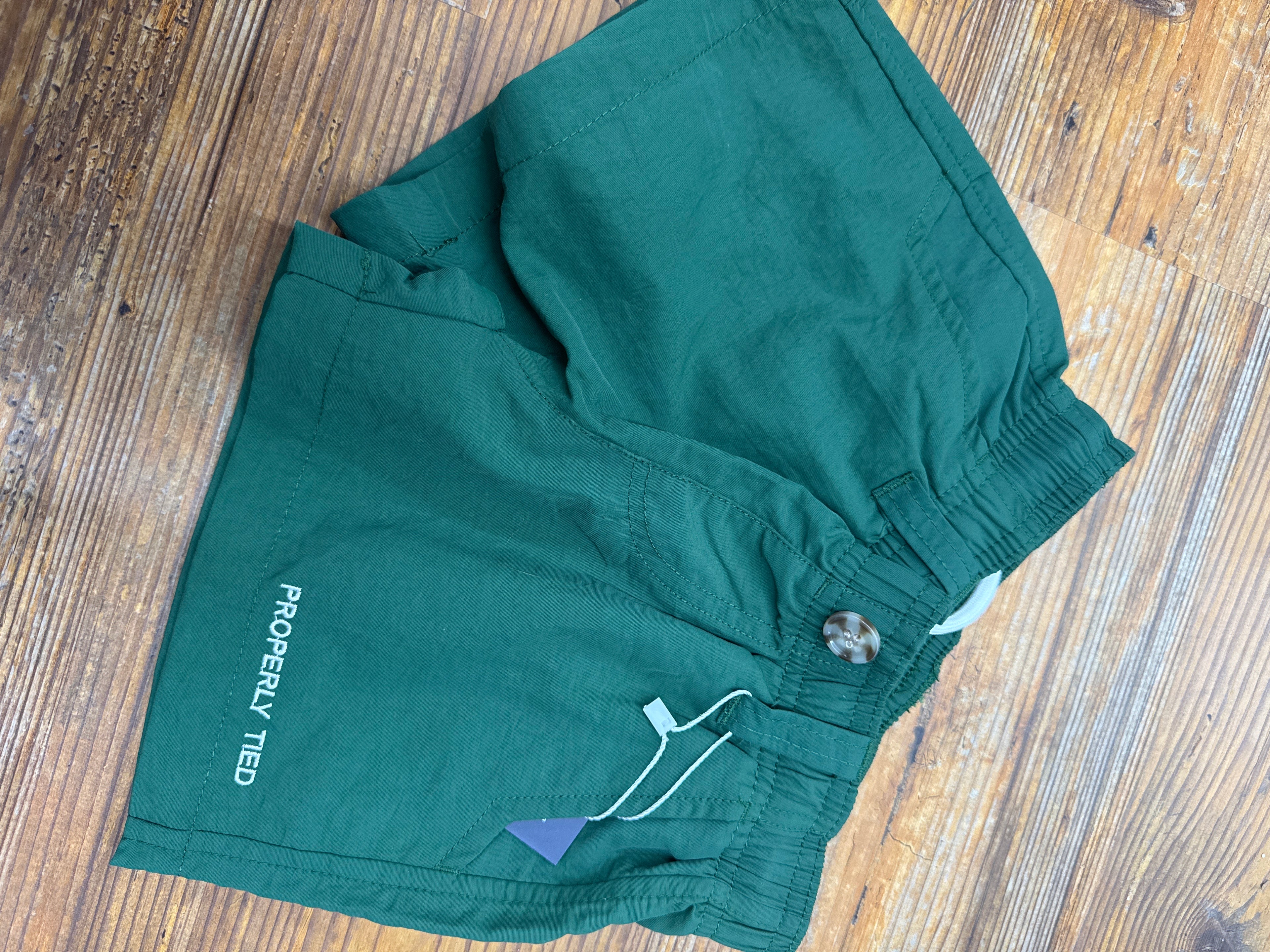 Properly tied SOLID mallard shorts