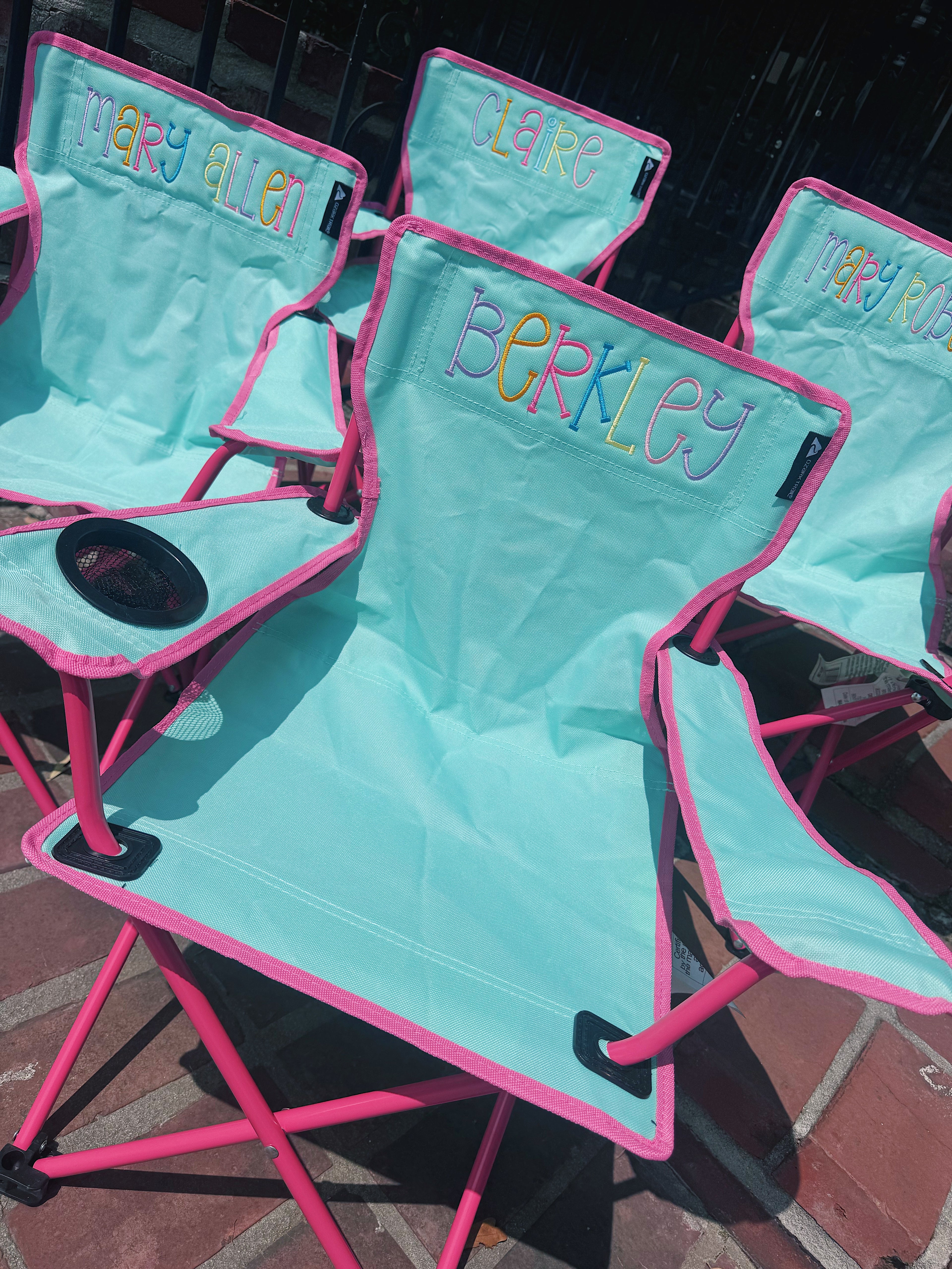 Monogramed Kids Chair
