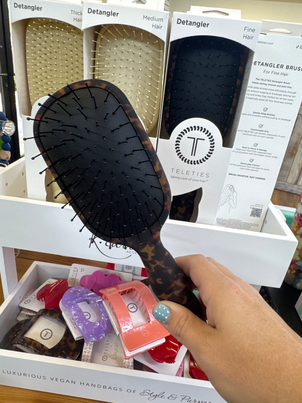 Teleties brush - FINE hair detangler