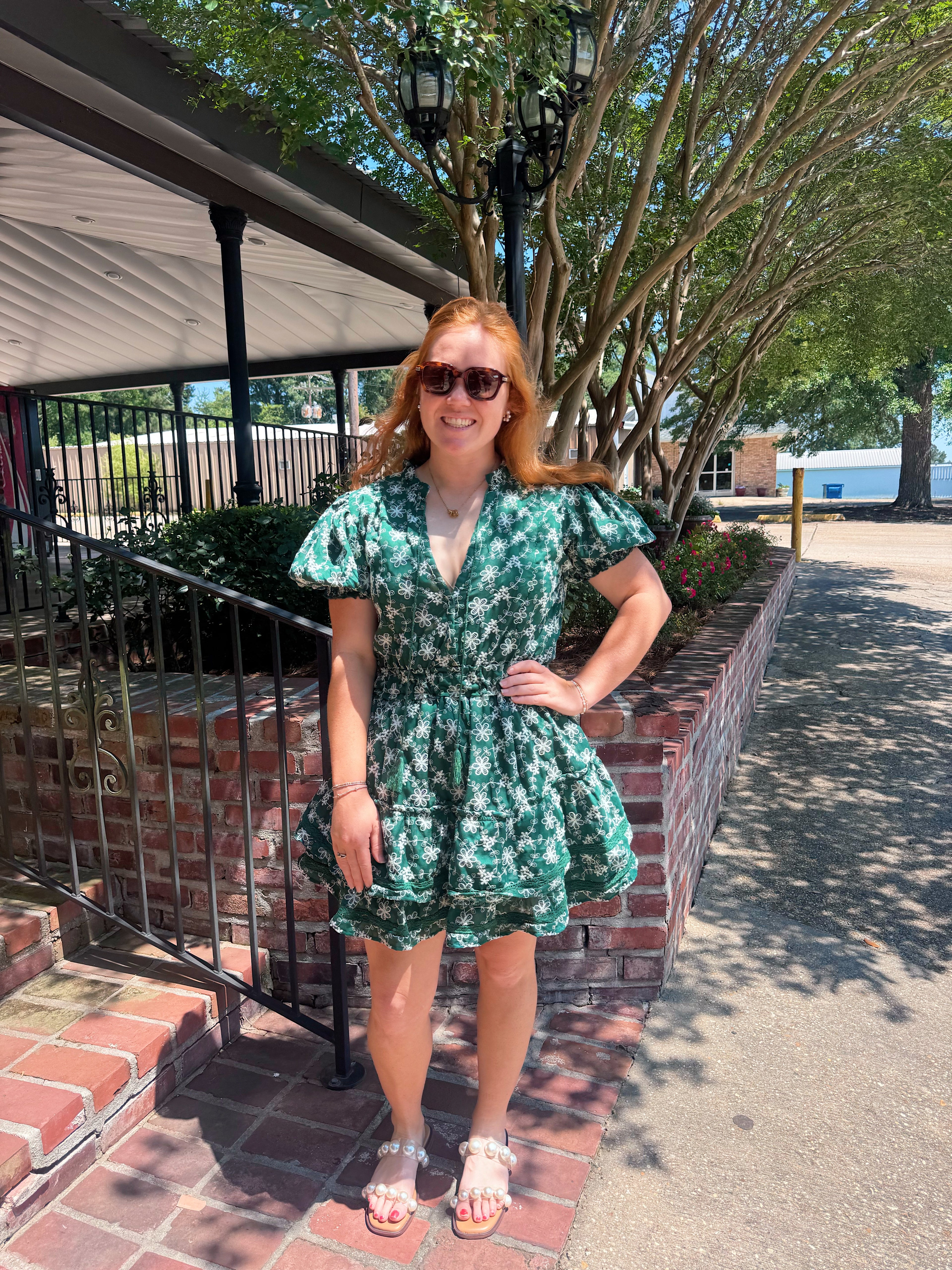 Hunter green dress