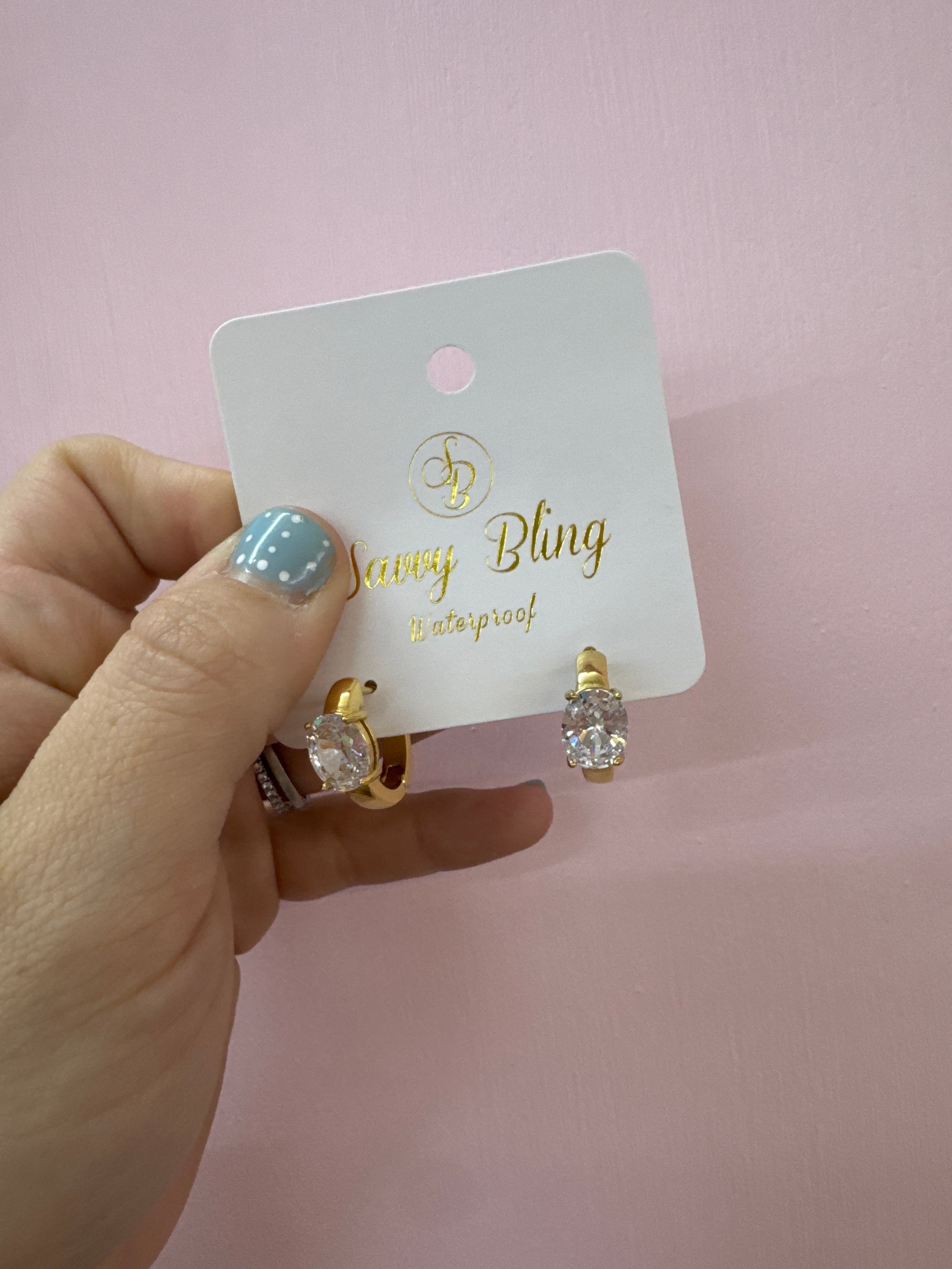 Savvy Bling Hoop Earrings!