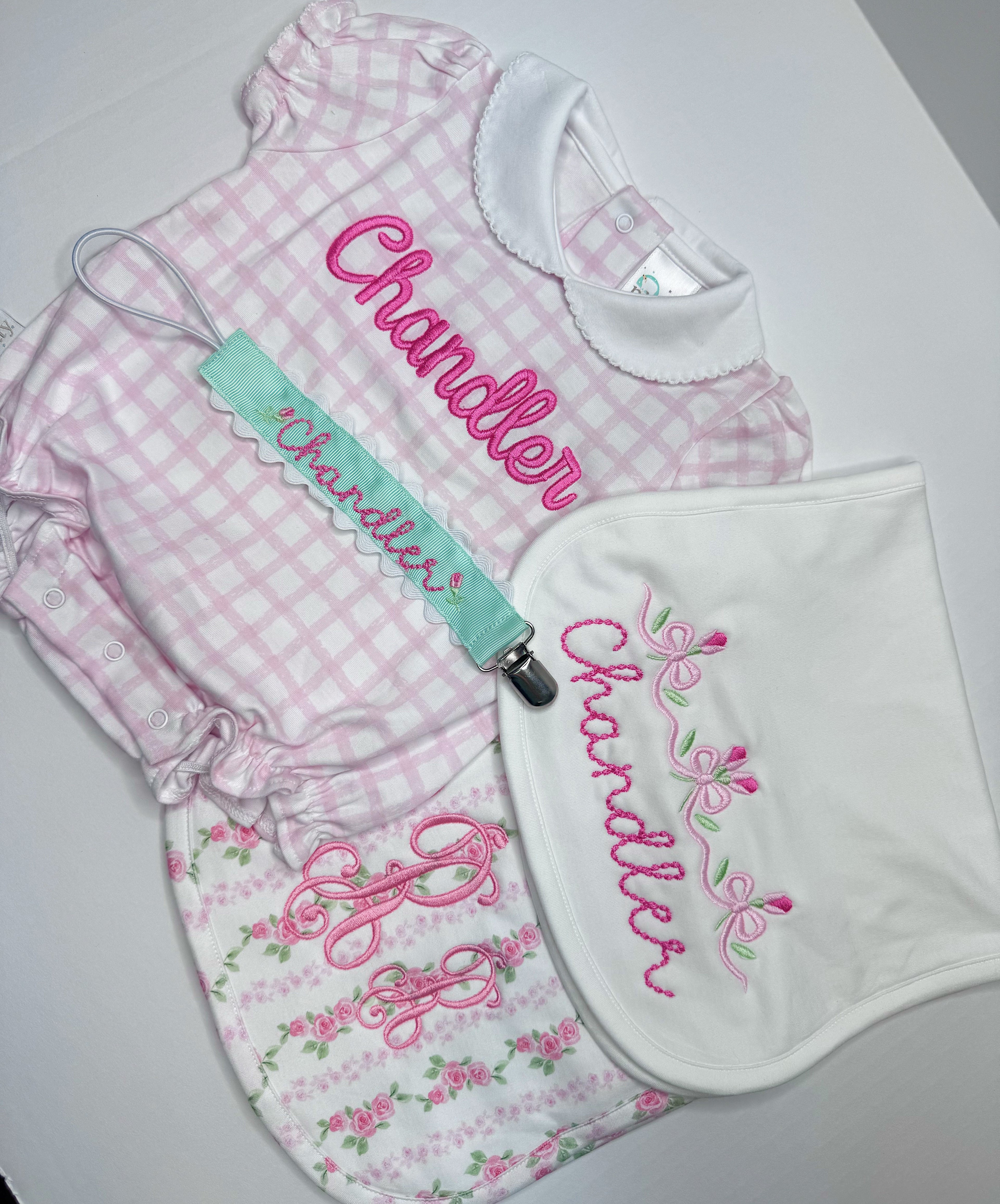 Paty pink plaid bubble