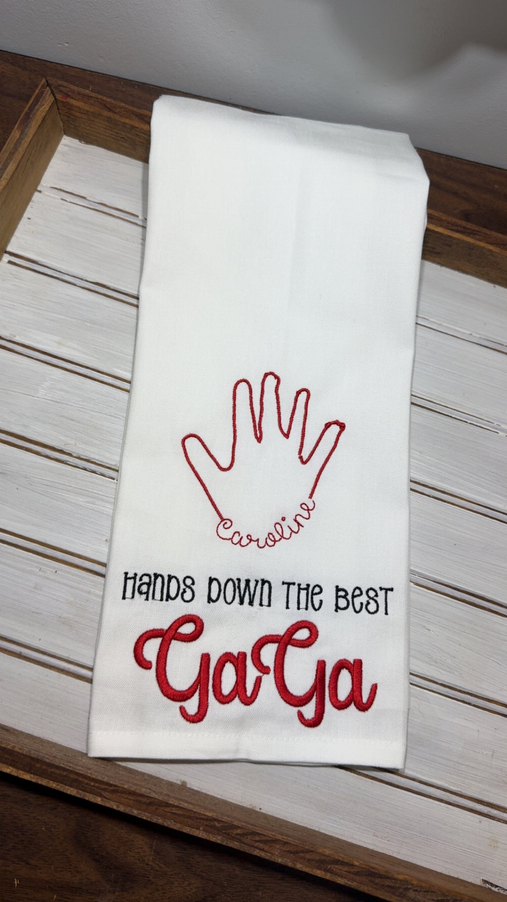 Personalized name kitchen towel