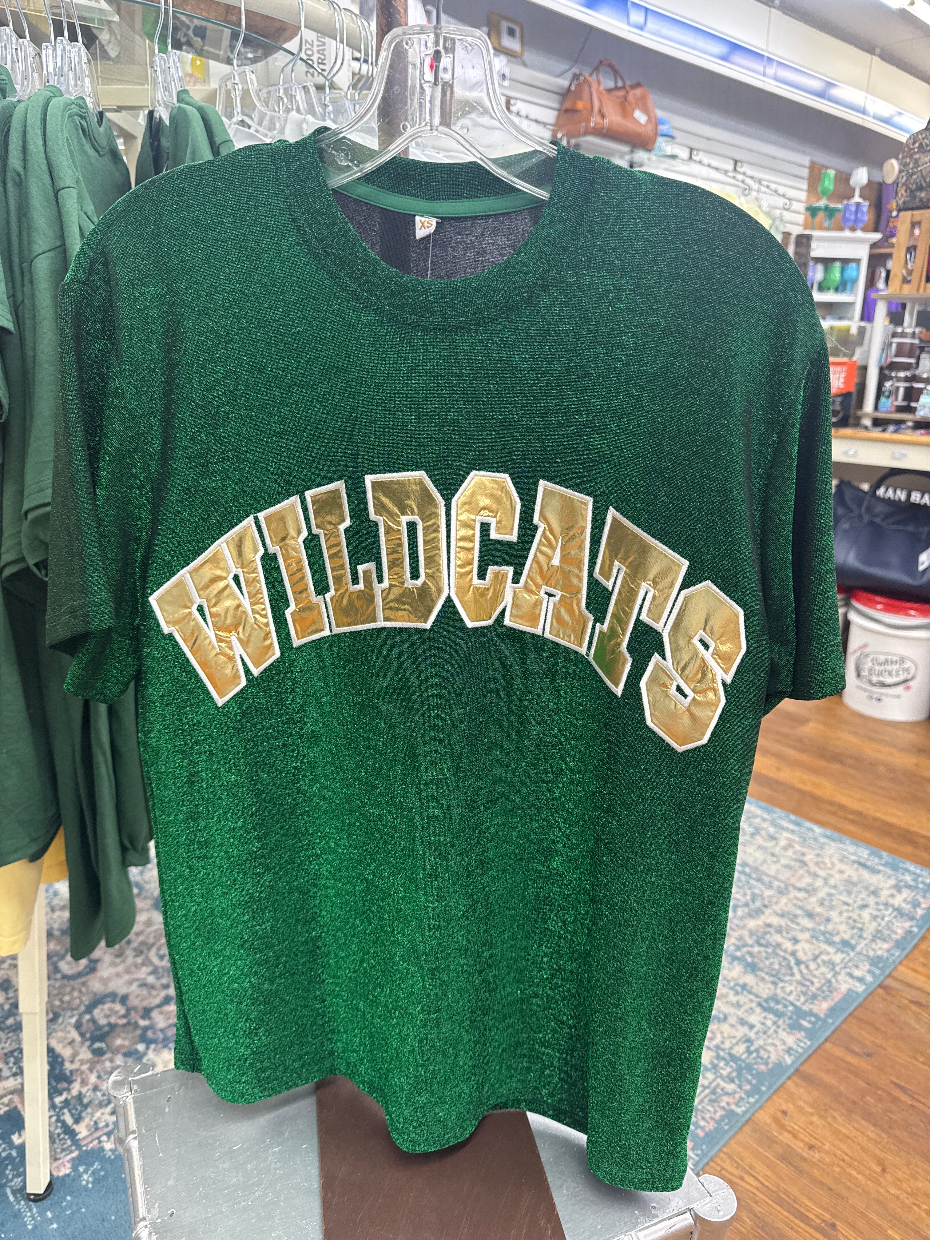 Gold foil wildcats shirt