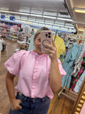 Pink stripe top