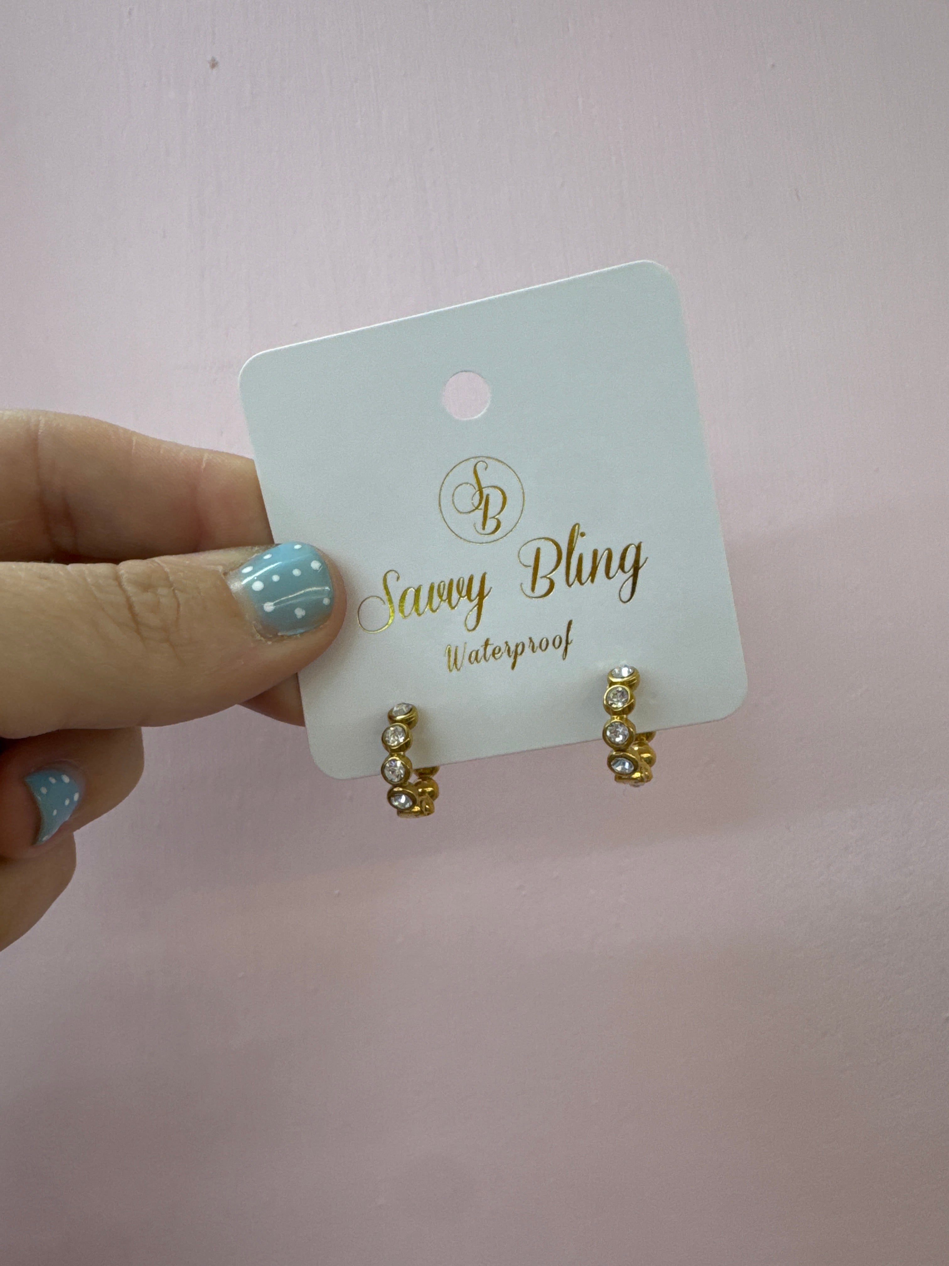 Savvy Bling Hoop Earrings!