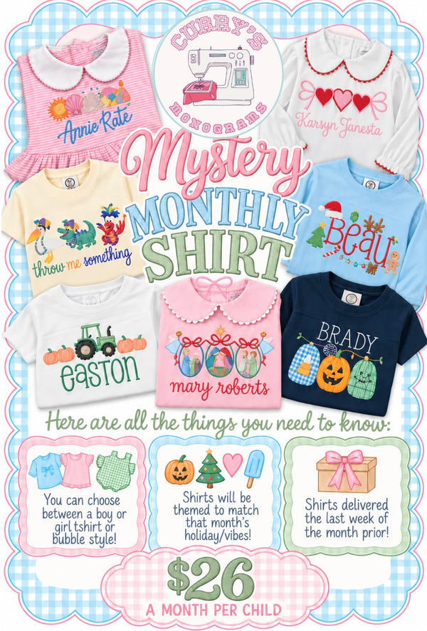 DECEMBER MYSTERY MONTHLY SHIRT