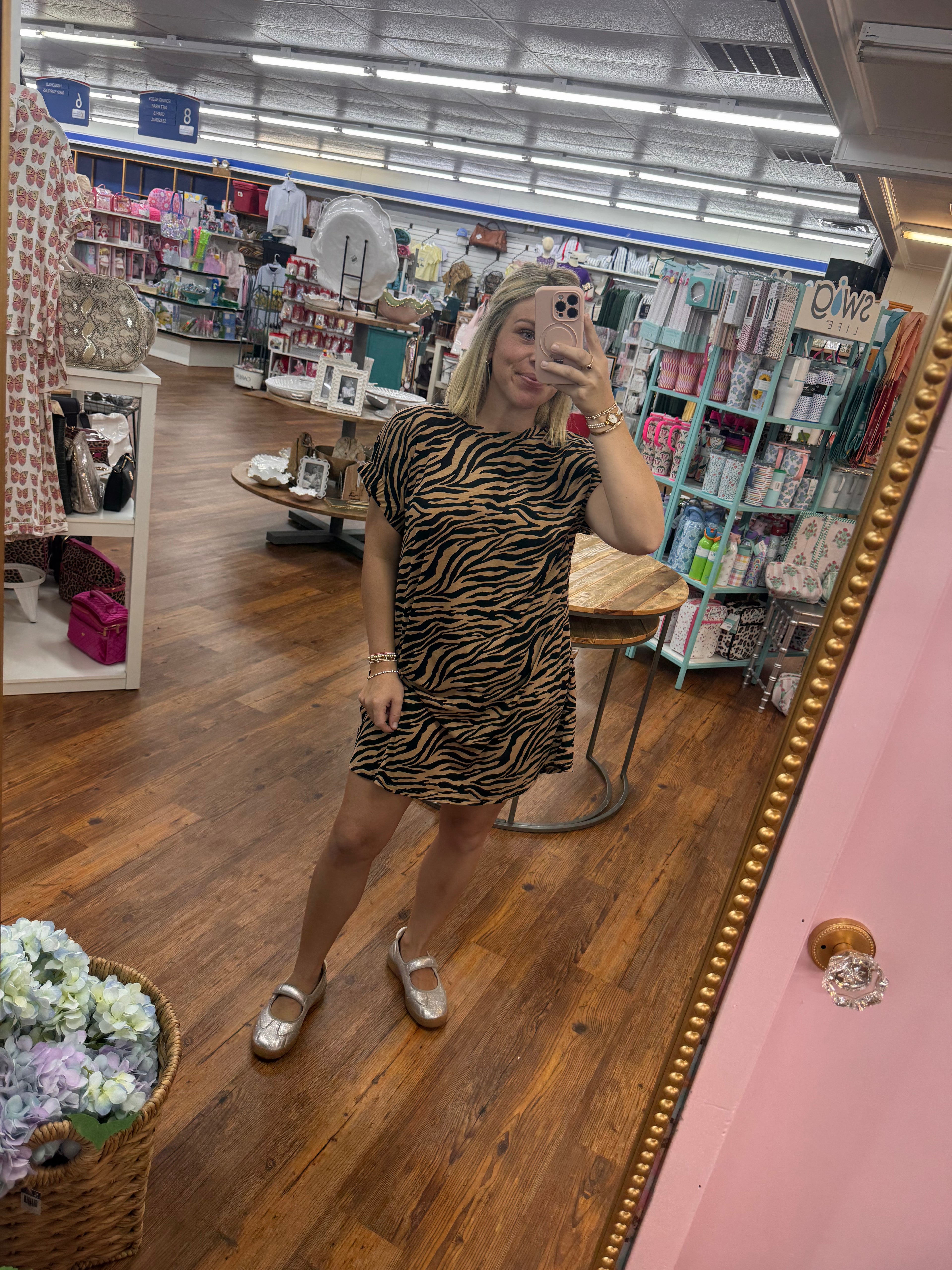 Tiger print tshirt dress
