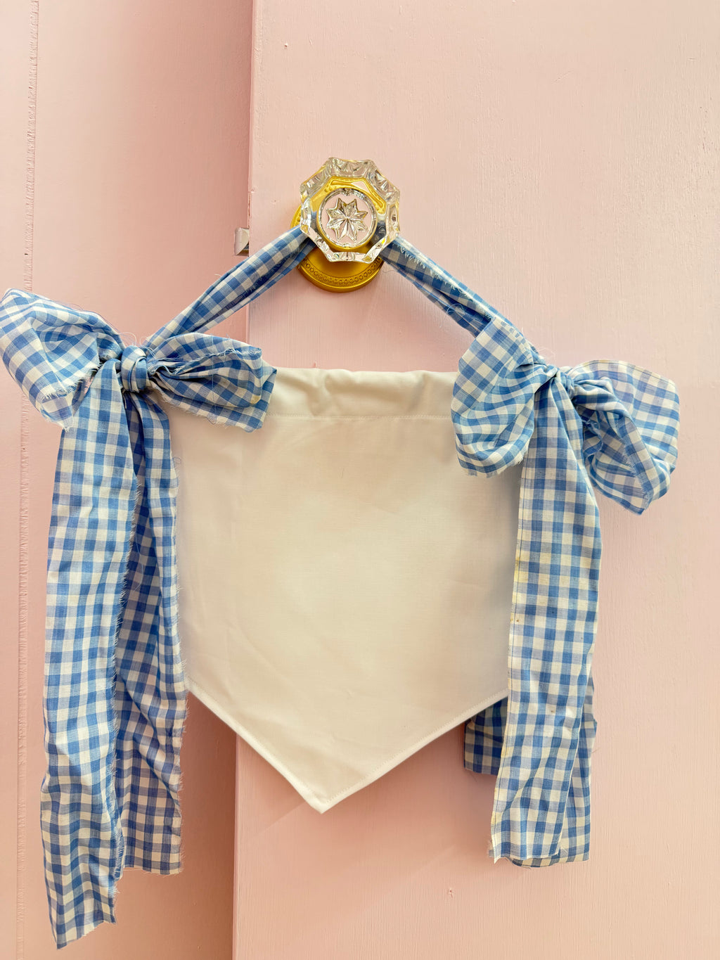 Personalized baby banner with fabric bow
