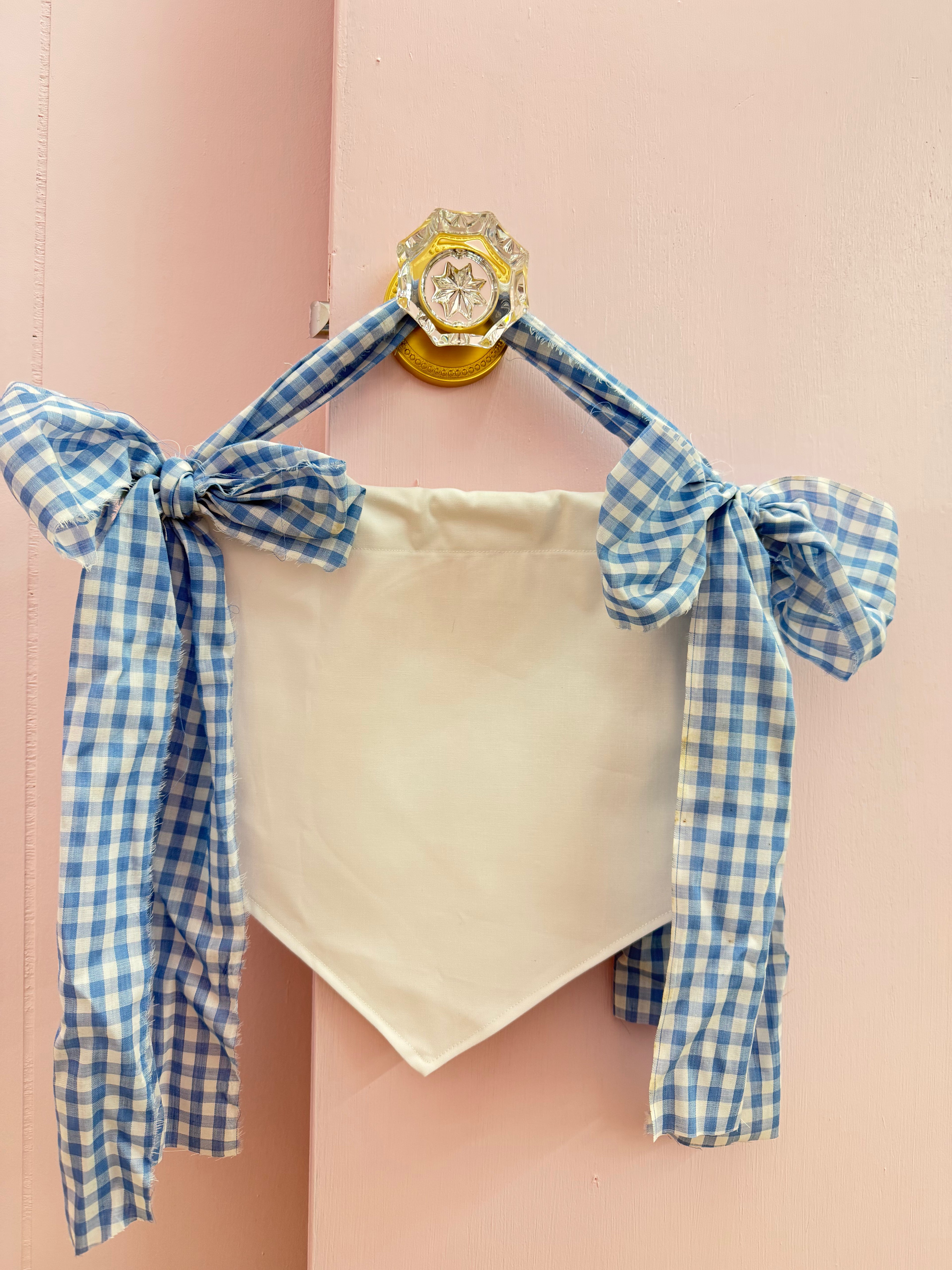 Personalized baby banner with fabric bow
