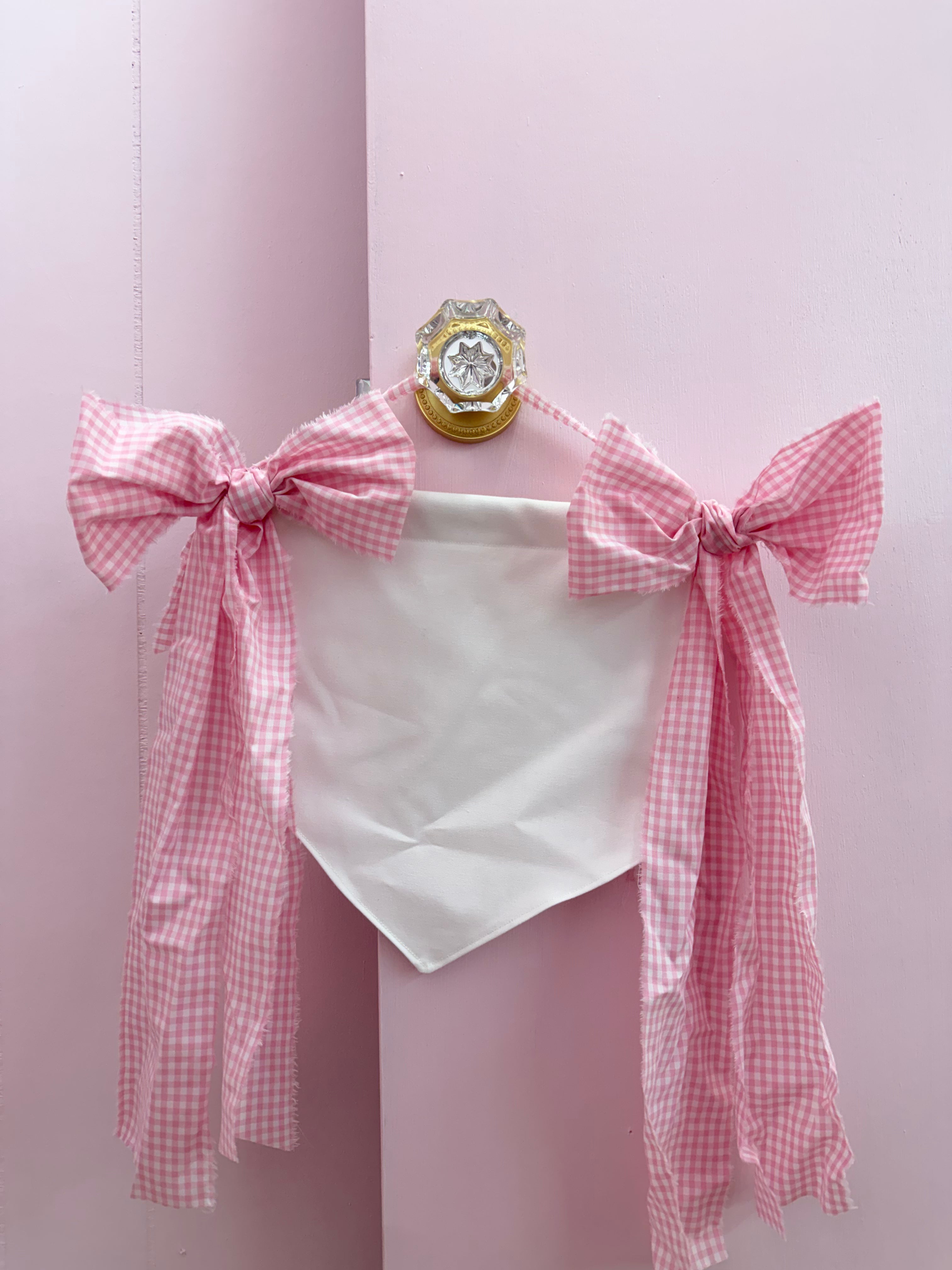 Personalized baby banner with fabric bow
