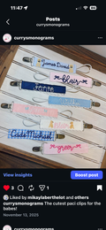 Personalized Paci Clips