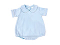 Boy monogramed collared bubble