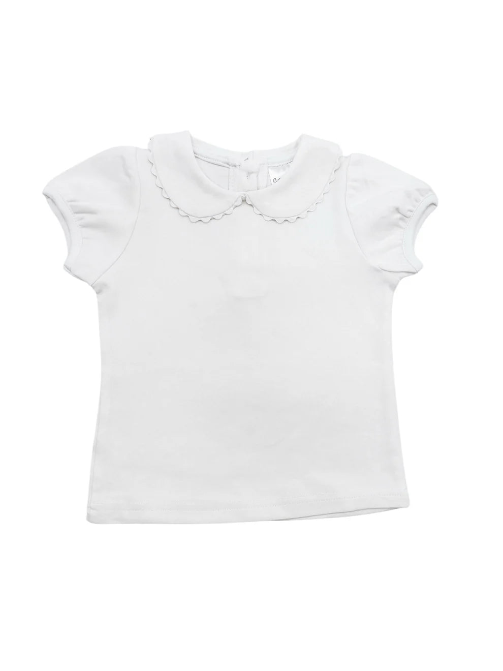 Scallop collared shirt - monogram included