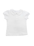 Scallop collared shirt - monogram included