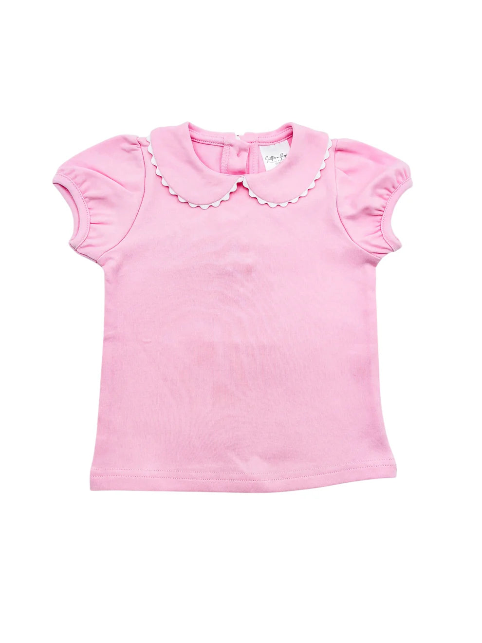 Scallop collared shirt - monogram included
