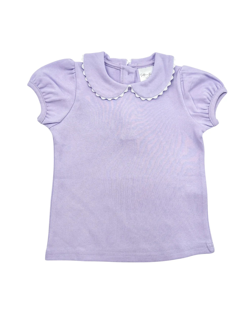 Scallop collared shirt - monogram included