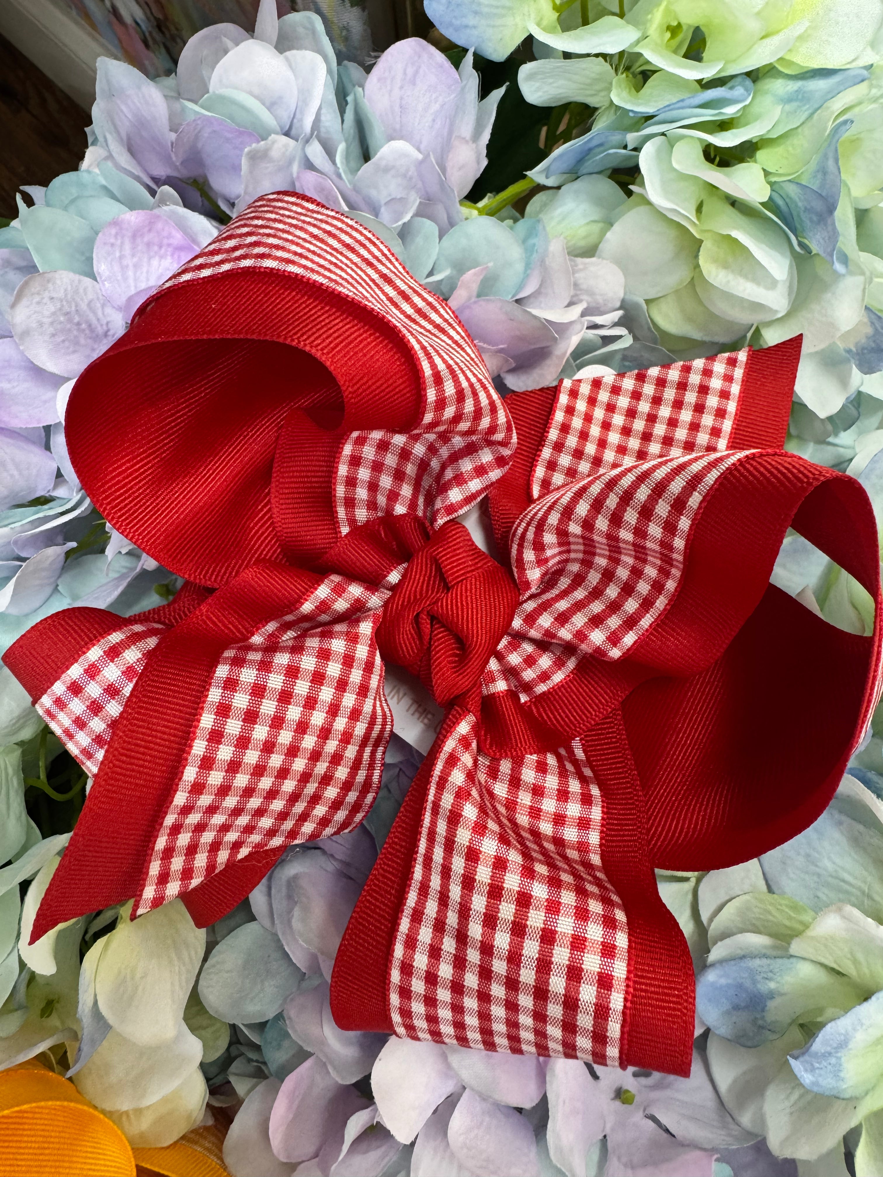 XLARGE GINGHAM bow