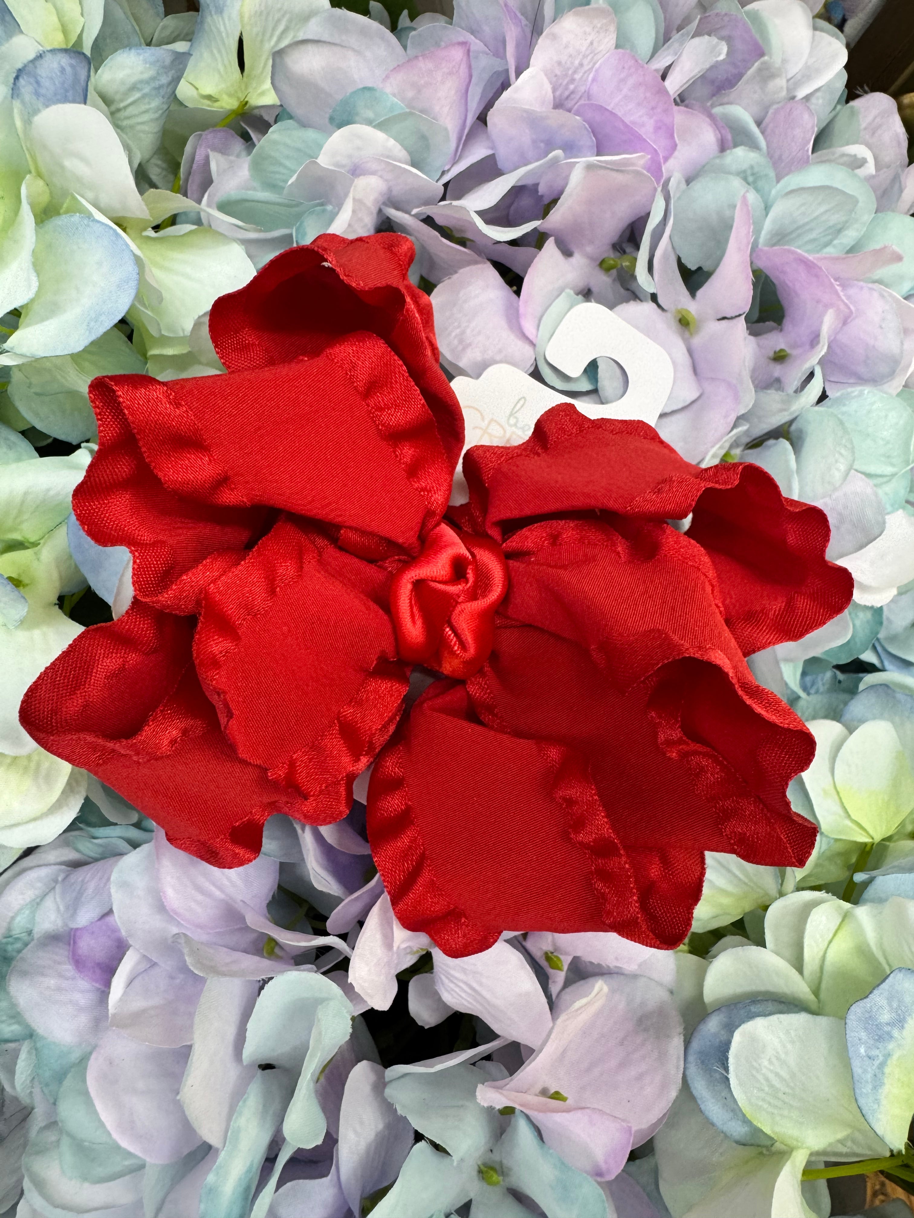 Double ruffle bow