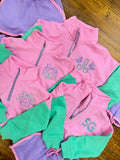 Monogramed sweat short set