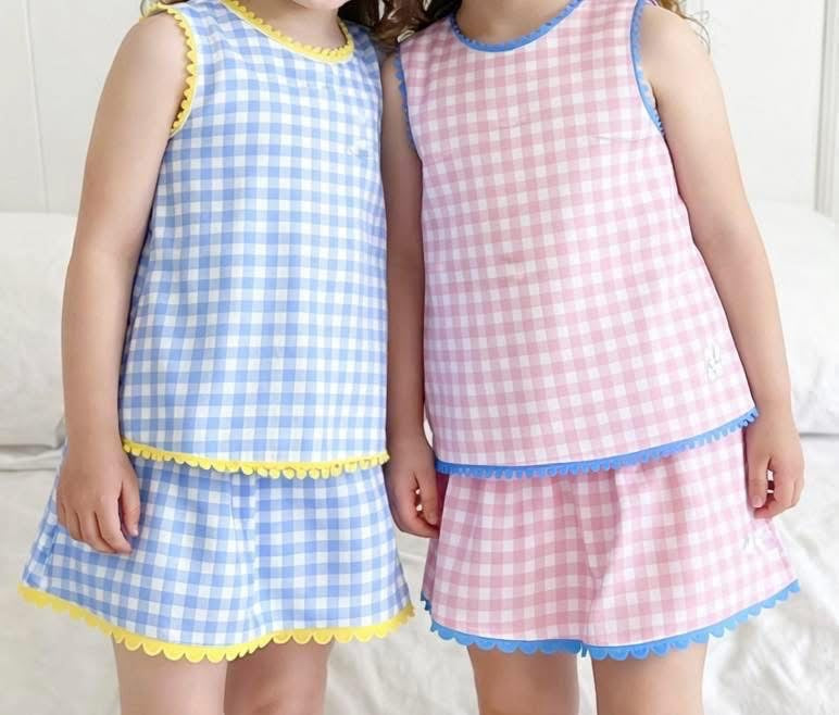 Gingham skort set